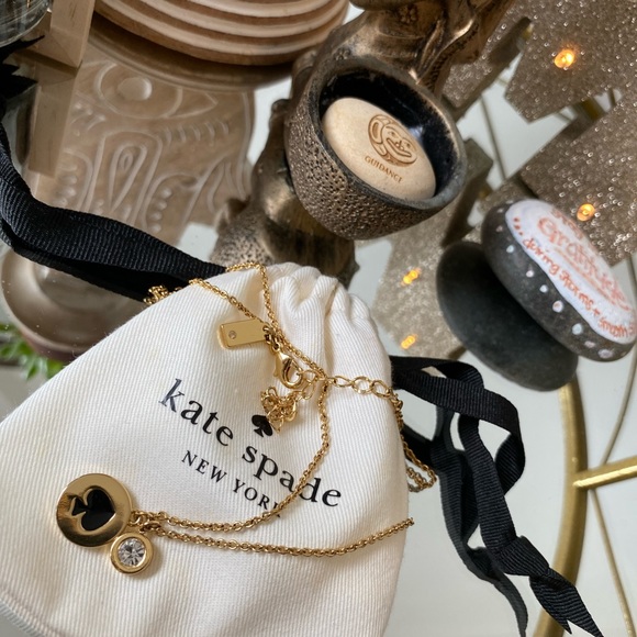 Classic Kate Spade Spot The Spade Necklace & matching earrings. Bundle. - Picture 3 of 6
